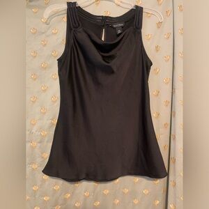 White House Black Market Cowl Neck Black Top Size XS